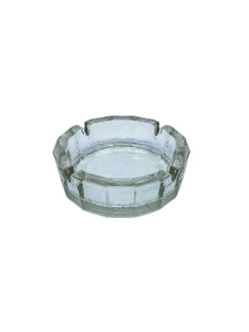 Vintage Blenko Bamboo Shaped Glass Ashtray, Large