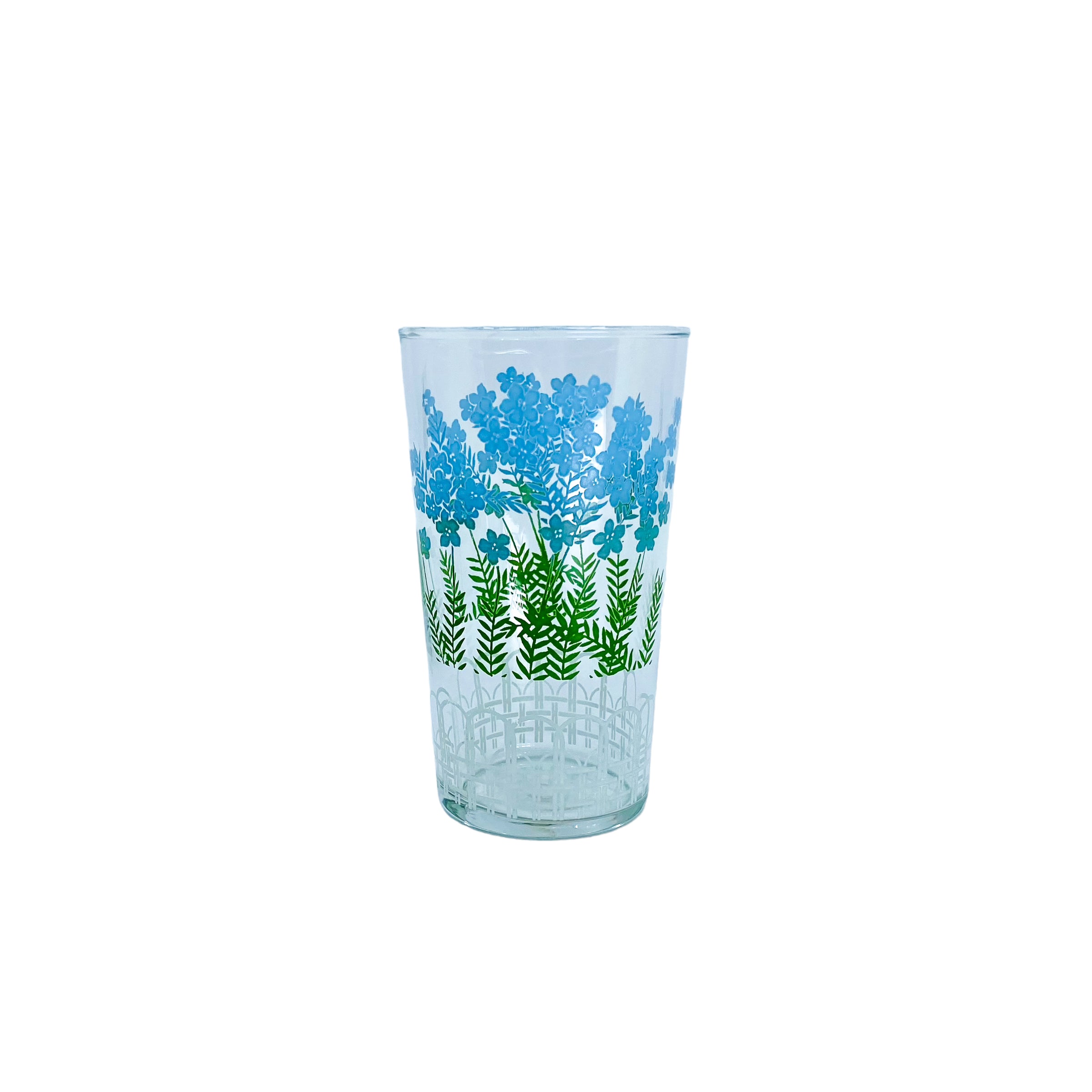 Vintage Libbey Glass Garden Flower Glasses, Pair