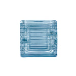 Heavy Square Glass Ashtray, Ribbed Bottom