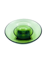 Vintage 1960’s Hazel-Atlas Pebbled Glass Chip & Dip Set,