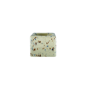 Vintage Speckled Ceramic Square Ring Drop, Germany