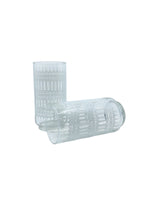 Vintage 1970’s Libbey White Lace Highball Glasses, Pair