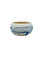 Nemadji Blue Swirl Pottery Bowl