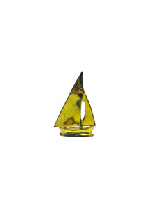 Mini Brass Sailboat