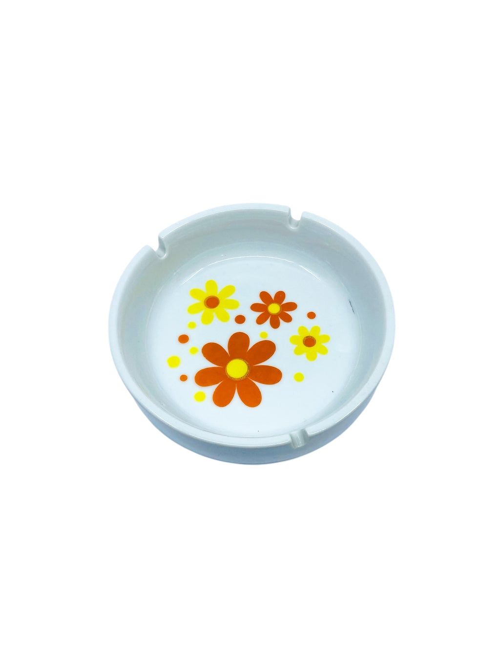 Vintage MCM 1970’s Daisy Flower Ashtray, Japan
