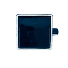 Vintage Black Ceramic Ashtray