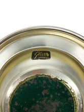 Vintage 1970’s Amber Glass & Aluminum Ashtray