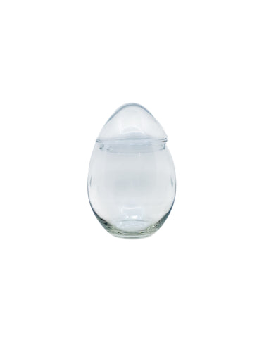 Vintage Libbey Glass Egg Shaped Canister