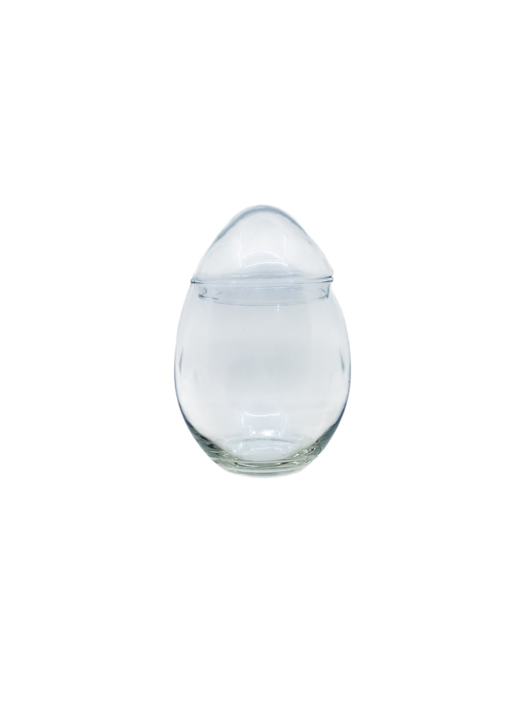 Vintage Libbey Glass Egg Shaped Canister