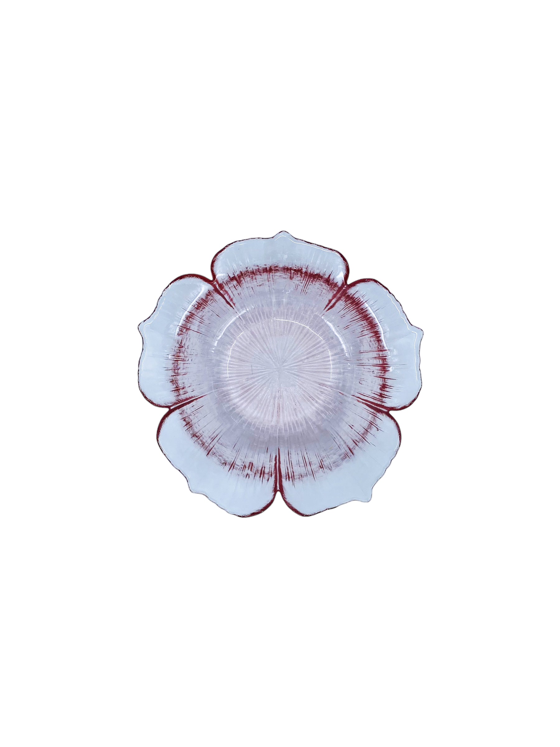Vintage Pink Glass Flower Bowl by Mikasa