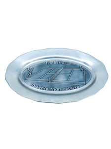 Pewter Tennis “It’s better to serve than receive” Pewtarex Tray