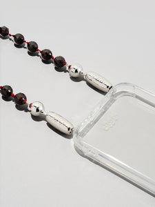 Ossa: Red Agate Ombre Gem Crossbody