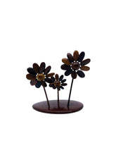 Vintage Teak Wood Flower Sculpture, Costa Rica