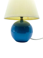 Vintage Small Round Blue Desk Lamp