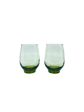 Vintage Libbey Avocado Green Temp Glasses, Pair