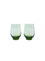 Vintage Libbey Avocado Green Temp Glasses, Pair