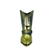 Vintage Brass Cowboy Boot Vase / Planter