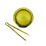 Vintage Brass Plated Ice Bucket & Tongs, Made in Italy