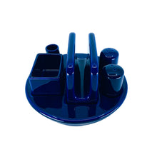 Vintage Blue Ceramic 6 Piece Condiment Set