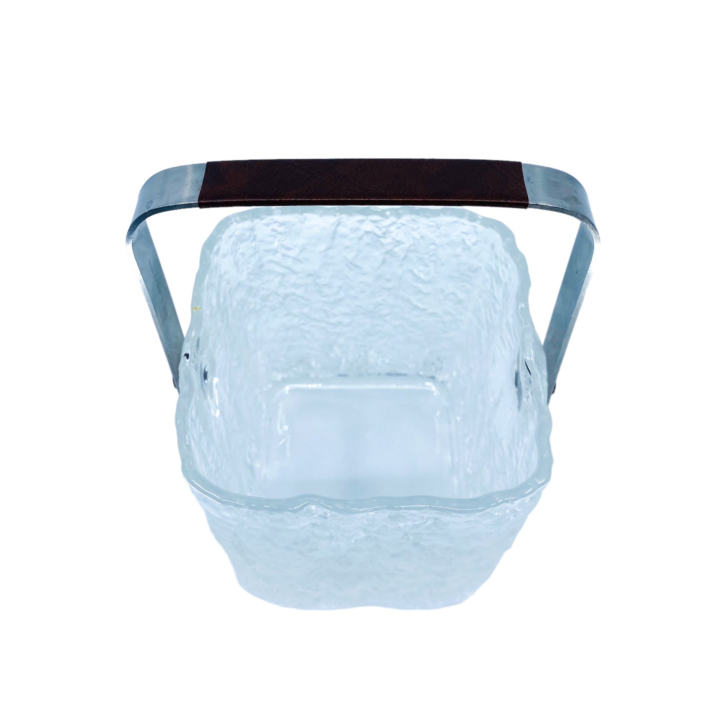 Vintage Hoya Glacier Glass Ice Bucket, Japan