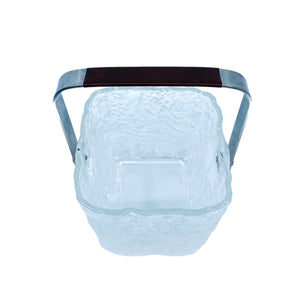 Vintage Hoya Glacier Glass Ice Bucket, Japan