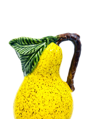 Vintage Oltaire Pear Shaped Ceramic Pitcher, Portugal