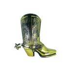Vintage Brass Cowboy Boot Vase / Planter