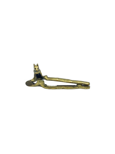 Vintage Brass Squirrel Nutcracker