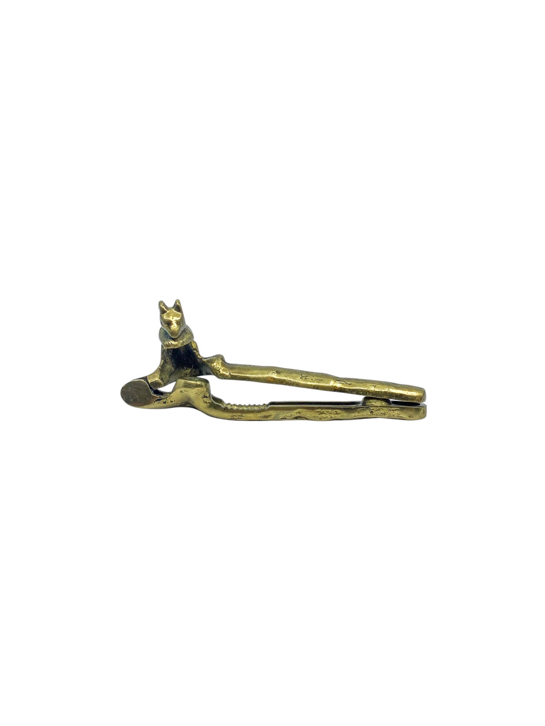 Vintage Brass Squirrel Nutcracker