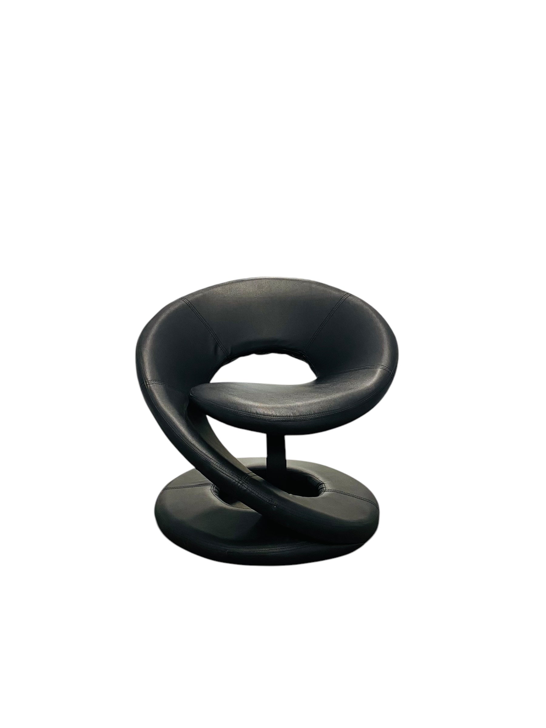 Black Jaymar Spiral Chair, Style After Louis Durot