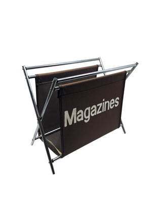 Vintage Mod Brown Magazine Rack