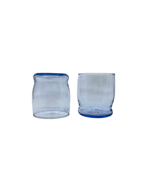 Vintage Misty Blue “Prime Time” Glasses, Set of 4