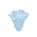 Vintage Ruffled Rim Glass Vase