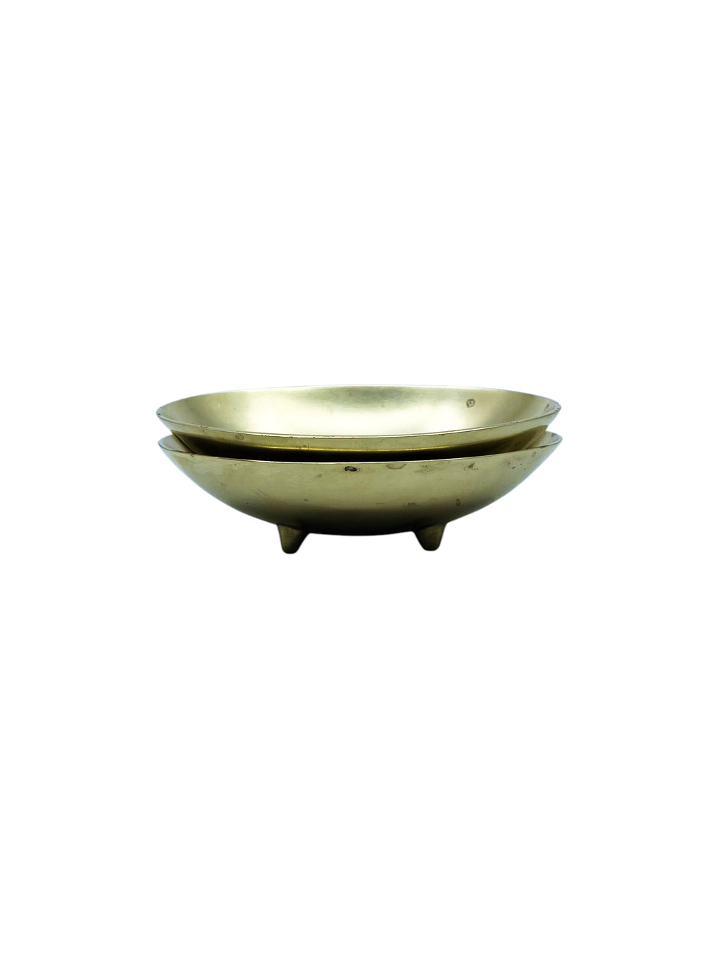 Vintage Brass Footed Dish, Japan