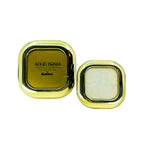 Vintage Solid Brass Rounded Edge Square Frames, Pair