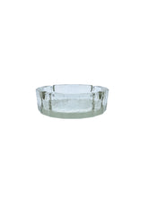 Vintage Blenko Bamboo Shaped Glass Ashtray, Large