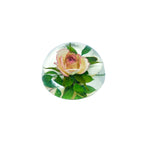 Floral Rose Lucite Paperweight