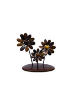 Vintage Teak Wood Flower Sculpture, Costa Rica