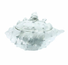 1970s Large Ceramic Shell Soup Tureen & Spoon Set