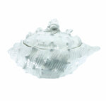 1970s Large Ceramic Shell Soup Tureen & Spoon Set