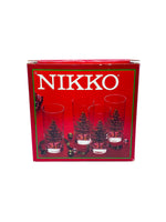 Vintage Nikko Christmas Tree Highball Glasses, Set of 4