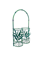 Vintage 1980’s Verdigris Metal Bamboo Bottle Holder