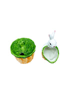 Vintage Enesco Bunny & Carrot Cream and Sugar Set