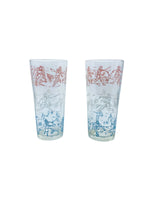 Vintage Hazel Atlas Glass Tennis Tumblers, Pair