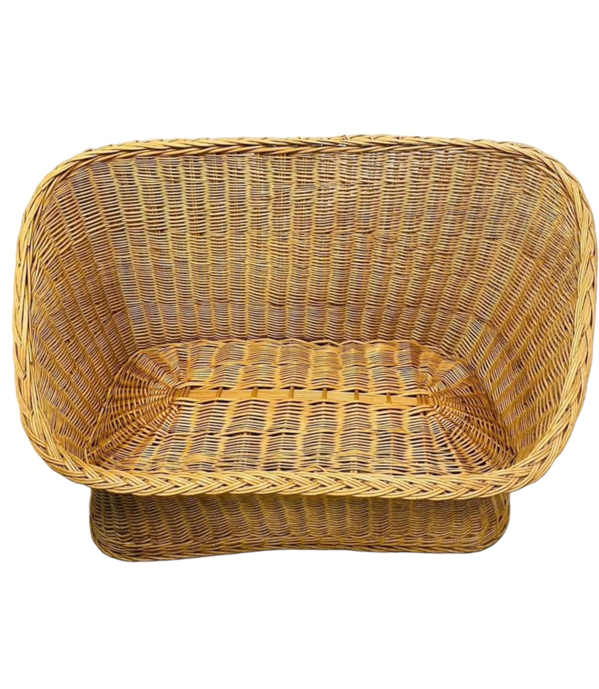 Vintage Wicker Chair & Loveseat