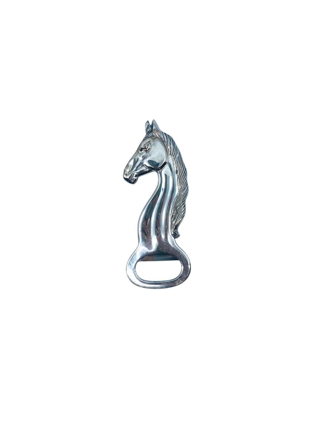 Vintage Silver Horse Head Bottle Opener