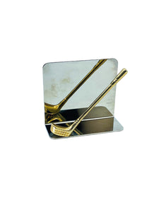 Brass & Chrome Golf Club Letter Holder