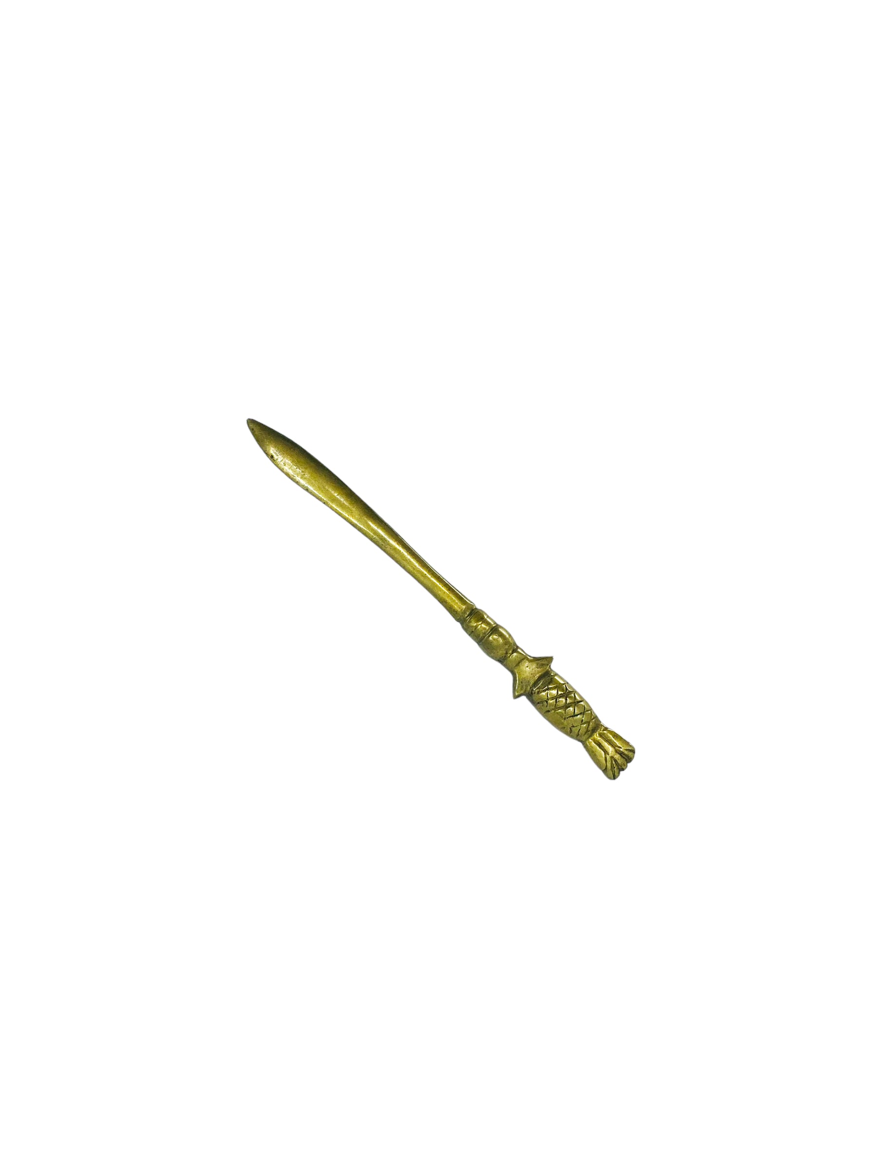 Solid Brass Pineapple Handle Letter Opener