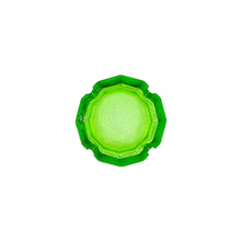 Bamboo Shaped Green Glass Ashtray