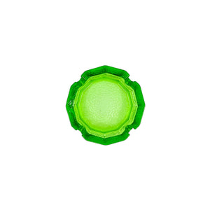 Bamboo Shaped Green Glass Ashtray